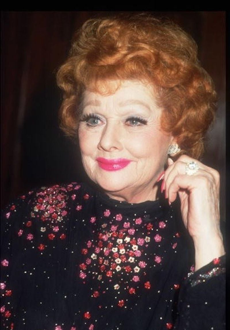 Lucille Ball, seen in the mid-1980s, asked AJC entertainment writer Bill King whether he was going to eat his beets at a 1985 dinner in New York. GETTY IMAGES