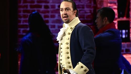 Lin-Manuel Miranda of 'Hamilton' performs onstage during the 70th Annual Tony Awards at The Beacon Theatre on June 12, 2016 in New York City. (Photo by Theo Wargo/Getty Images for Tony Awards Productions)