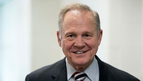 GOP candidate for U.S. Senate Roy Moore speaks during a candidates' forum in Valley, Ala., on Thursday, Aug. 3, 2017. The former Chief Justice of the Alabama Supreme Court is running in the special election to fill the seat vacated by Attorney General Jeff Sessions.