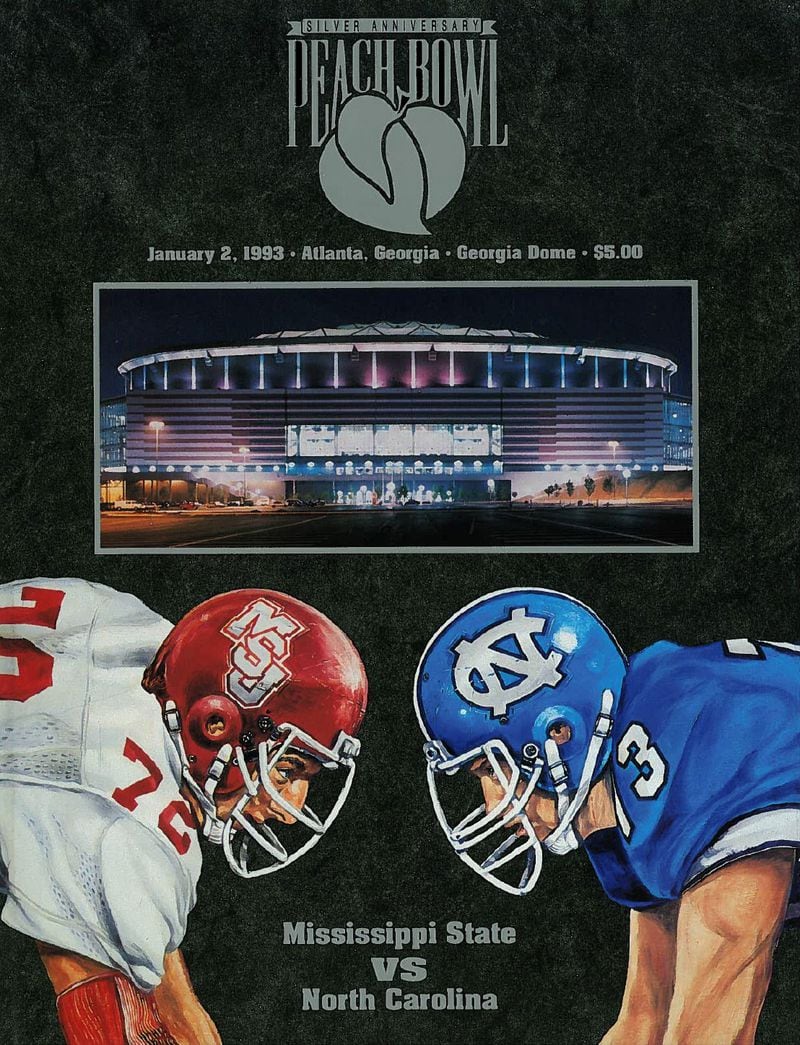 The 1993 Peach Bowl was the first Peach Bowl to be played inside the Georgia Dome. (Chick-fil-A Peach Bowl)