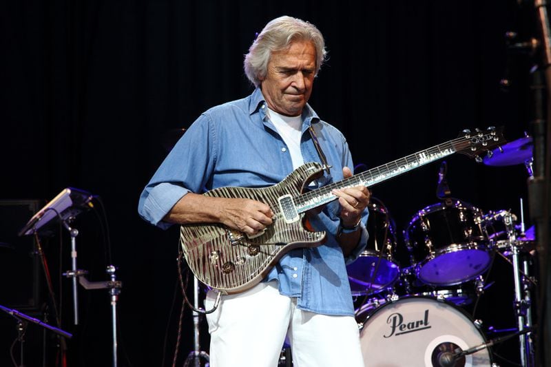 John McLaughlin and the 4th Dimension performs at the 2013 Bonnaroo Music and Arts Festival on Friday June 14, 2013 in Manchester Tennessee.(Photo by John Davisson/Invision/AP)