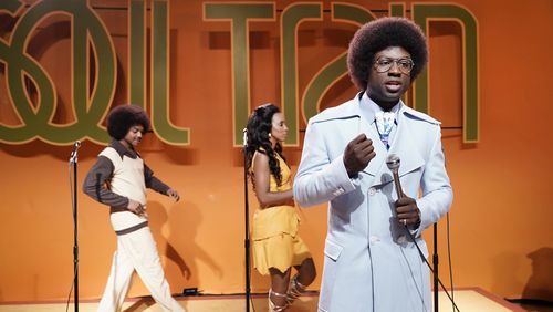Still of Sinqua Walls as Don Cornelius from BET's "American Soul" episode 102. (Photo: Jace Downs/BET)