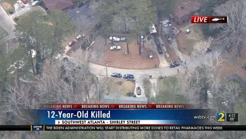 The body of a 12-year-old boy was discovered Wednesday afternoon behind a southwest Atlanta neighborhood, police said.