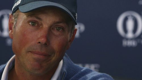 British Open runner up Matt Kuchar speaks during a press conference at Royal Birkdale, Southport, England, Sunday July 23, 2017.