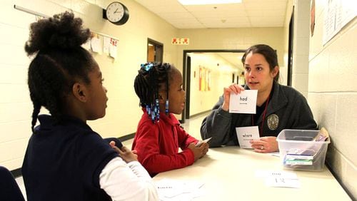 A $76,150 AmeriCorps Grant will help pay for tutoring for more than 200 Roswell children in kindergarten through third grade. AJC FILE