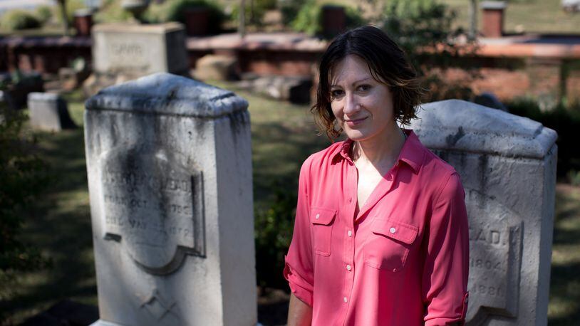 Daryl Lisa Fazio, playwright of the play Freed Spirits, has been drawn to Oakland Cemetery since she moved to Atlanta six years ago. BRANDEN CAMP/SPECIAL