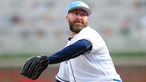 Jason Motte is the Braves’ nominee for the prestigious Roberto Clemente Award. (Photo by Scott Cunningham/Getty Images)