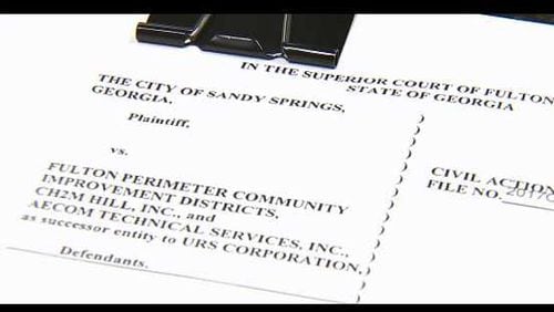 Sandy Springs filed a 170-page lawsuit recently against Perimeter CID and two contractors.