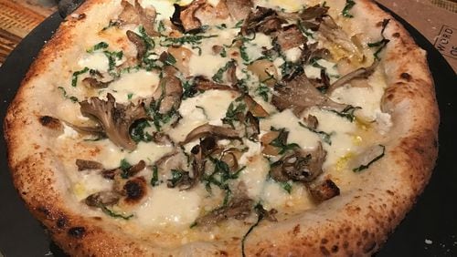 Maitake pizza at Vero. Photo courtesy of Word of Mouth Restaurant Group