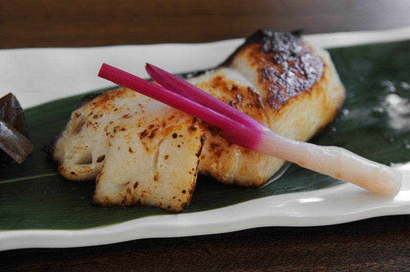 Marinated Japanese Black Cod with house made special miso sauce. (Becky Stein Photography)