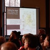 Members of the Inman Park community gather for a panel discussion about transportation on The Beltline at The Trolley Barn in Atlanta  on Monday, March 11, 2024. (Natrice Miller/ Natrice.miller@ajc.com)