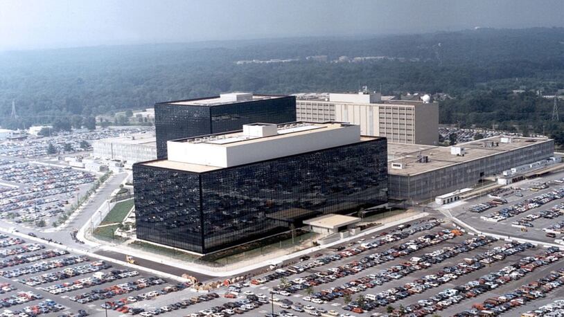 This photo shows the National Security Agency (NSA) headquarters in Fort Meade, Maryland. The NSA is accusing a 25-year-old woman of leaking classified information to the news media. Reality Leigh Winner was arrested Monday and charged with ‘gathering, transmitting or losing defense information.’