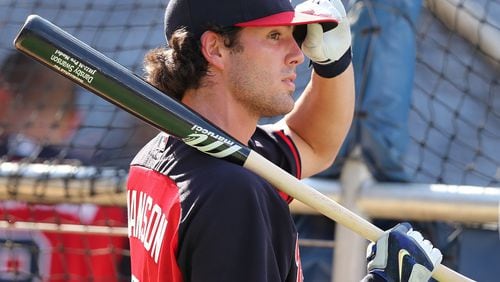 Braves rookie Dansby Swanson, pictured before his Aug. 17 major league debut, is already a high-profile New Era Cap “ambassador” after playing fewer than two months in the big leagues. (Curtis Compton /ccompton@ajc.com)