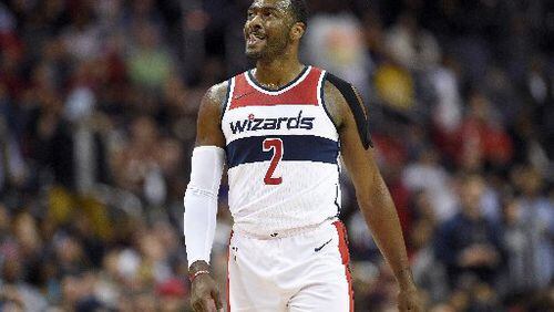 Wizards star John Wall missed shootaround today but will play against the Hawks. (AP Photo)