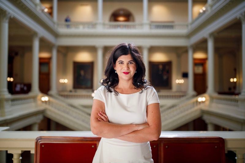 Georgia State Rep. Saira Draper, D-Atlanta, made an early splash Wednesday when she took the lead to introduce House Bill 419, which would eliminate runoffs as long as one candidate wins 45% of the vote. (Courtesy photo)