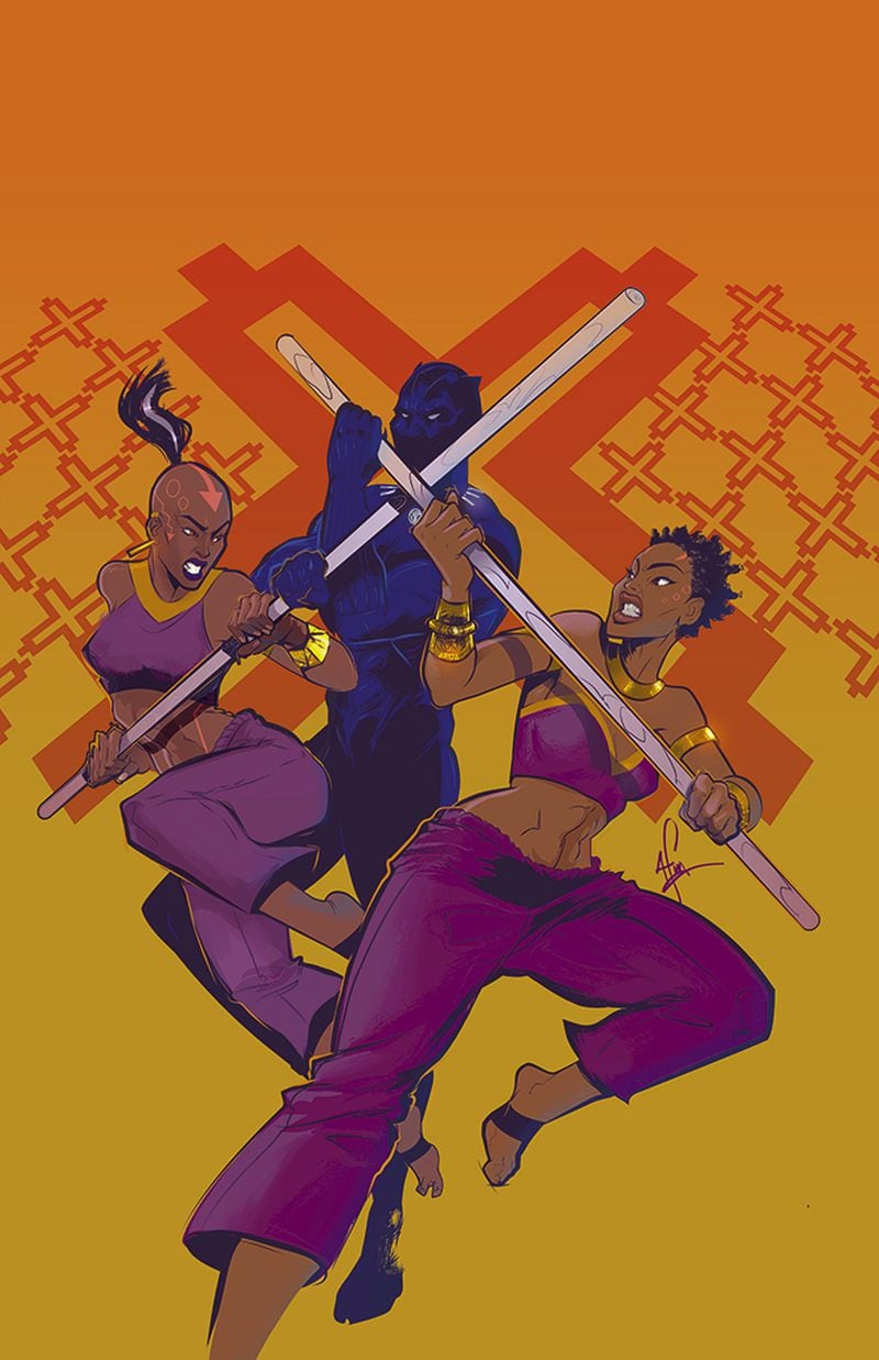 Afua Richardson has gained fame in the comics world for hwer artwork in “Black Panther: World of Wakanda,” a series that just won an Eisner Award. CONTRIBUTED: AFUA RICHARDSON