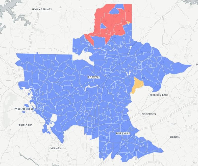 The Atlanta Journal-Constitution has mapped how every neighborhood voted in the 6th District special election.