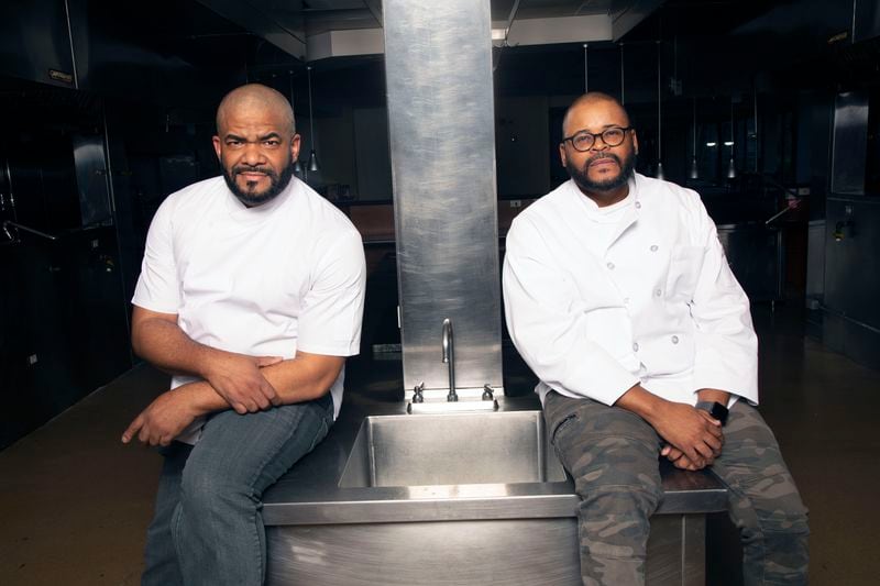 Daryl Shular (left) and Sean Rush have partnered on three concepts: Farmed Kitchen & Bar, culinary school Shular Institute and Earth First and Plated, a cooking school for non-chefs.  Courtesy of the Shular Institute