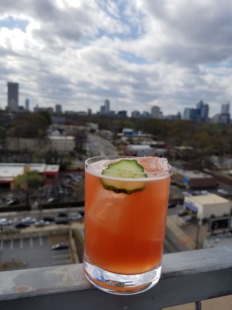 The Paper Crane from the rooftop bar at Nine Mile Station is a twist on a Paper Plane, with Japanese whisky taking the place of bourbon. Photo: courtesy Nine Mile Station.