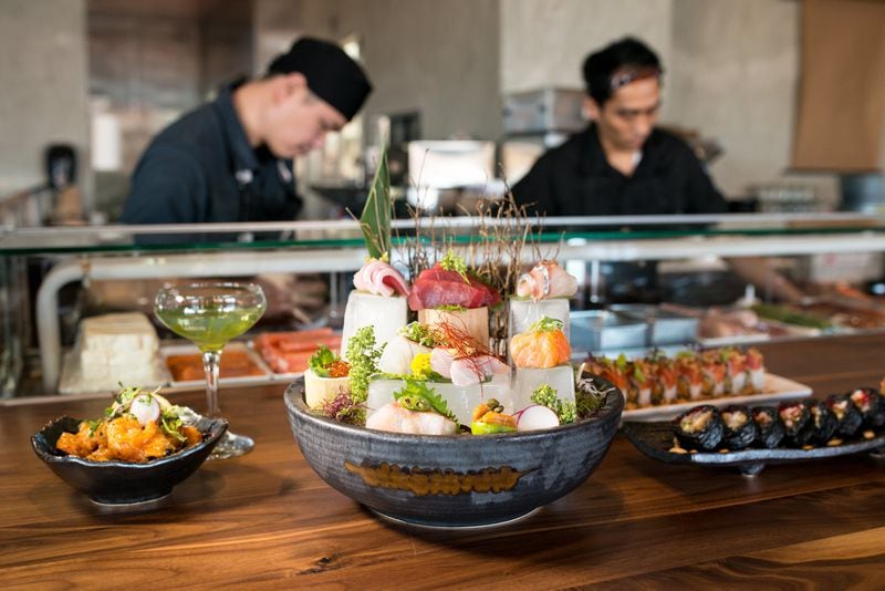 With small plates and towering sashimi platters, Fúdo in Chamblee is a great place for sharing food. CONTRIBUTED BY MIA YAKEL