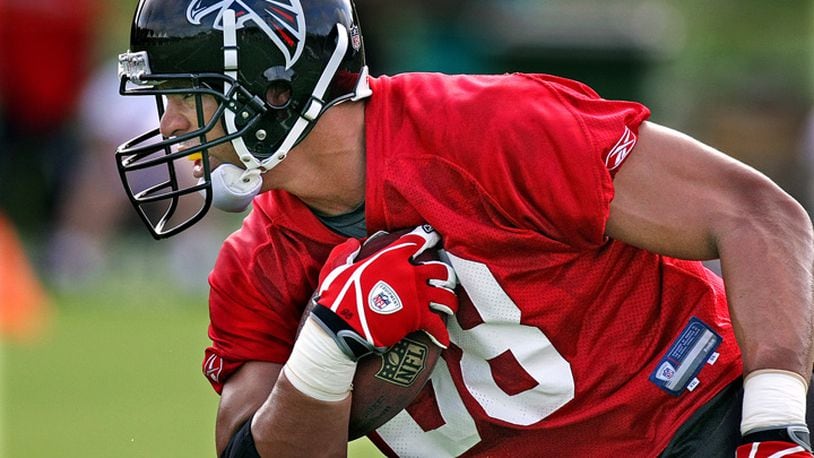 Tony Gonzalez says he is lucky to be with the Falcons. "In the end, knowing what I know now, this is the best place I could have been."