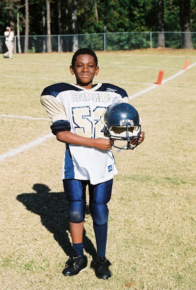 For years, Brandon Kemp played peewee football. CONTRIBUTED