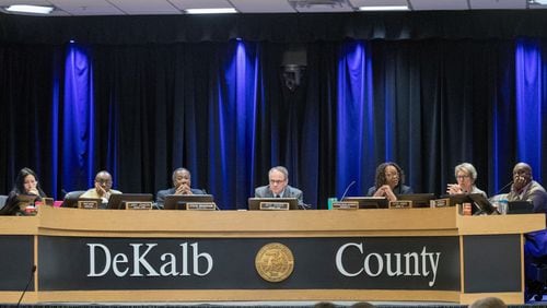 The DeKalb County Board of Commissioners in 2018. ALYSSA POINTER/ALYSSA.POINTER@AJC.COM