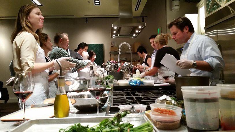 Enjoy a hands-on cooking class at Vino Venue in Dunwoody. Photo courtesy of Vino Venue.