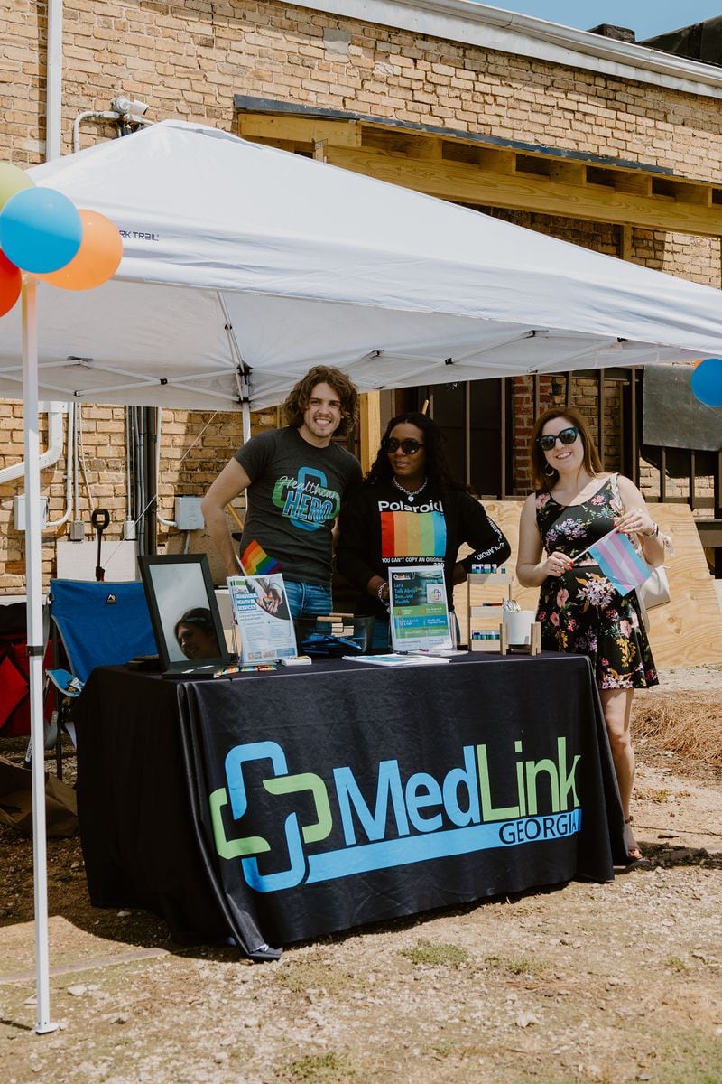 Among the information booths at Hartwell Pride was MedLink. Courtesy of Kali Thomas Photography