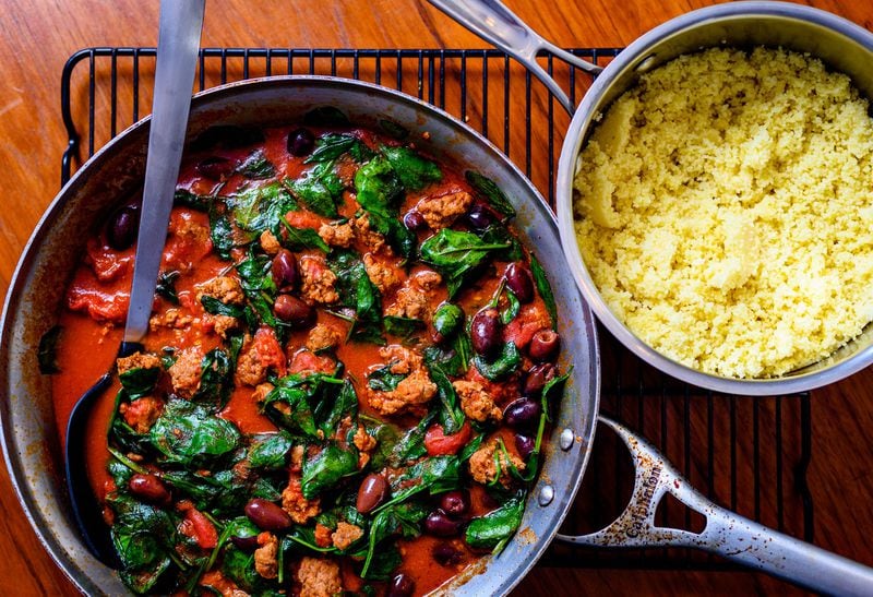 Spiced Lamb, Tomato and Spinach Stew. CONTRIBUTED BY HENRI HOLLIS