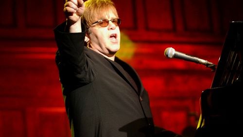 030218 ATLANTA, GA: Elton John (cq) is doing two sold-out shows at the Tabernacle to raise money for the Elton John Foundation. Elton John performs at the Tabernacle in Downtown Atlanta Tuesday night. (SUNNY SUNG/STAFFF)