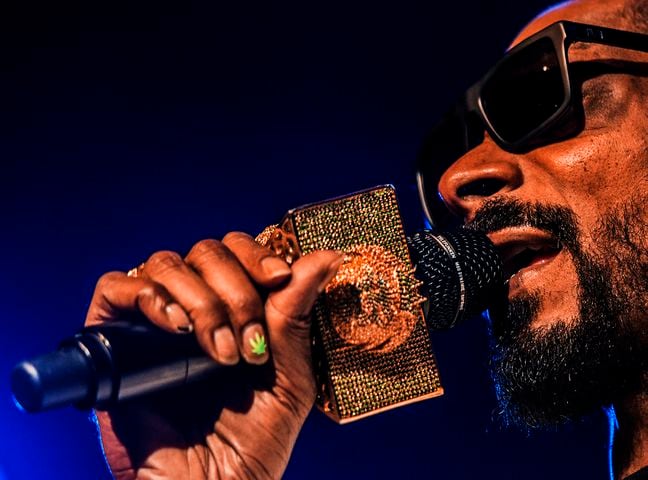 Snoop Dogg performs at a sold out show in Cincinnati