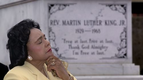 Coretta Scott King was born on April 27, 1927 and died on Jan. 30, 2006. Here are some moments from her life. (RICH ADDICKS/AJC staff)