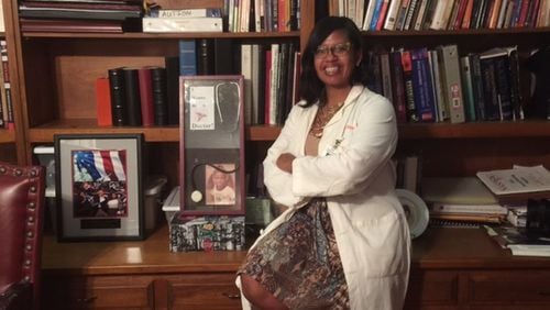 Dr. Sherri Simpson Broadwater, a contract psychiatrist in East Point, knows what it’s like to be told she doesn’t “look like a doctor.” CONTRIBUTED