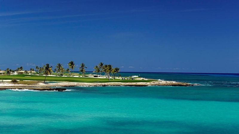 A golf course at Punta Cana in the Dominican Republic.