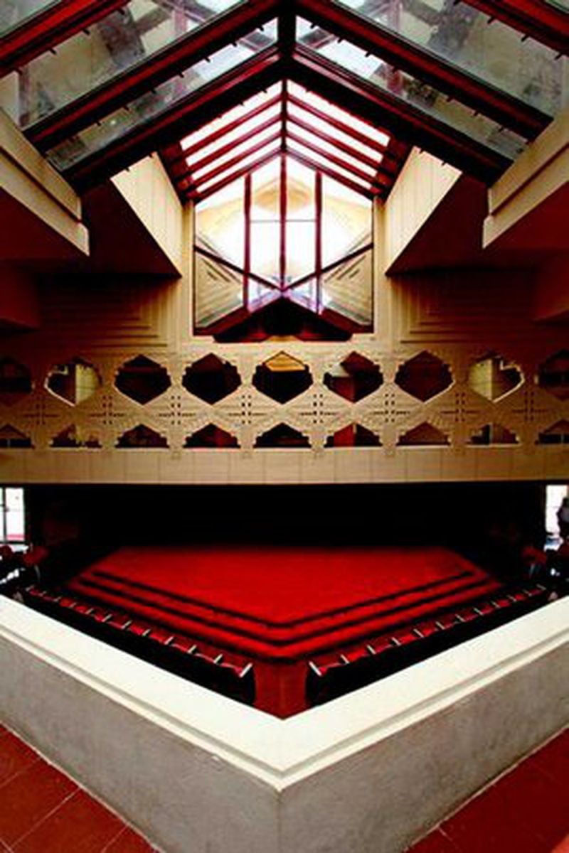 The Annie Pfeiffer Chapel, Wright's first complete building on the Florida Southern campus. Construction on Wright's FSC buildings began between 1938 and 1954. Courtesy of Florida Southern College