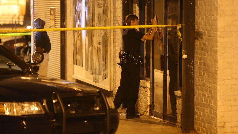 Atlanta police investigate a triple shooting on Lee Street that left one person dead Tuesday night.