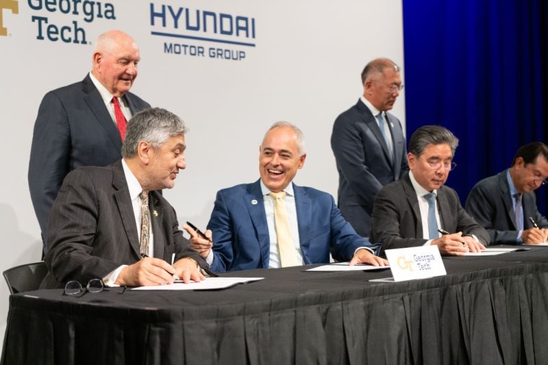 Hyundai signed a memorandum of understanding with Georgia Tech on Sept. 19, 2023.