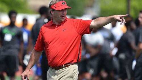 Kirby Smart is in his first year since replacing Mark Richt as Georgia's head football coach.