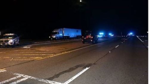 A Lawrenceville man was struck by an SUV and killed Tuesday evening while crossing the street.