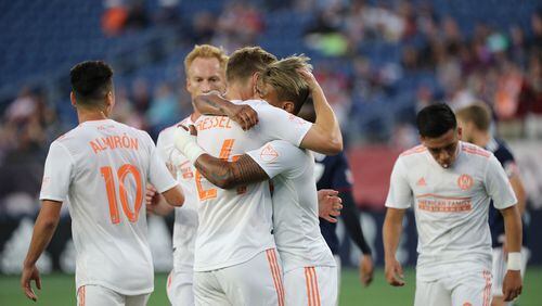 Atlanta United and New England played to a 1-1 draw on Wednesday at Gillette Stadium. (Atlanta United)