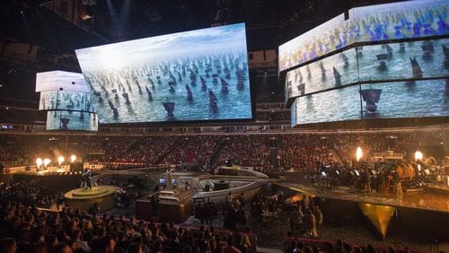 Multimedia elements, special effects, a live orchestra and a choir come together to create the “Game of Thrones: Live Concert Experience.” The show will be at Philips Arena on March 14. CONTRIBUTED BY BARRY BRECHEISEN