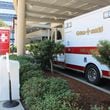 A Gold Cross ambulance waits outside of the emergency room at Augusta University Medical Center. In 2020, Augusta University Medical was forced to refund $2.6M in false claims to government funded healthcare programs. FILE PHOTO
