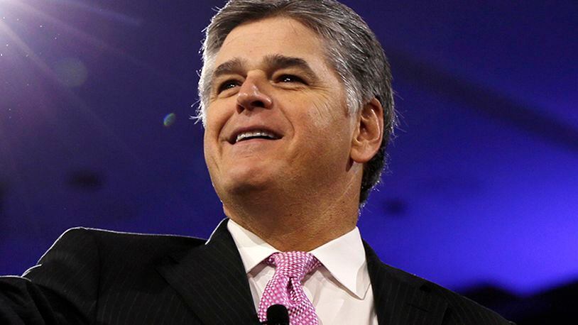 In this March 4, 2016 file photo, Sean Hannity of Fox News appears at the Conservative Political Action Conference (CPAC) in National Harbor, Md.