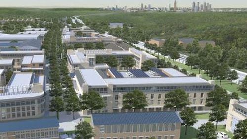A rendering of Macauley Investments’ planned $700 million-plus development for about 145 acres of the former Fort McPherson. SPECIAL to the AJC from Macauley Investments.