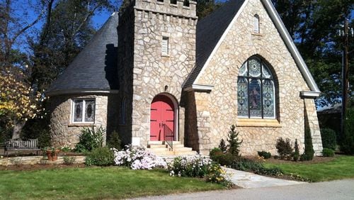 The Moore Chapel (built in 1906) on the old United Methodist Children’s Home, soon to be renamed Legacy Park. A multi-use path on the east side of South Columbia Drive will lead to the property’s first driveway which curves in front of the church. Bill Banks file photo for the AJC