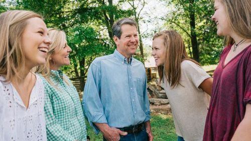 As the Republican candidate for governor, Brian Kemp says,  “Our future as a state hinges on how we address the real challenges that exist in the classroom.” Kemp is shown here with his wife and daughters.