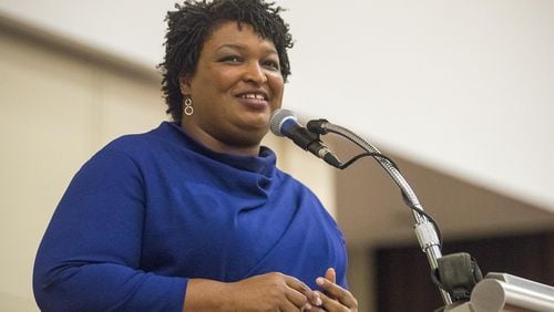 Stacey Abrams gave the Democratic Party’s rebuttal to President Donald Trump’s State of the Union address on Tuesday. In prepared remarks, she used the opportunity to highlight the way she and Republican leaders worked together in Georgia’s Legislature while slamming the president for engineering the recently ended 35-day partial shutdown of the federal government. (ALYSSA POINTER/ALYSSA.POINTER@AJC.COM)