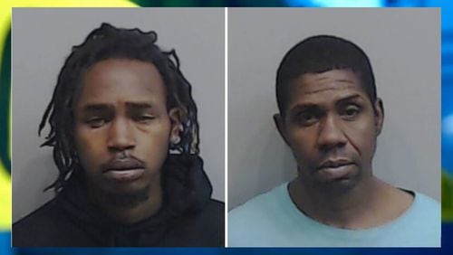 Kenneth Lewis (left) and Dwayne Holt were arrested in connection with a kidnapping and armed robbery in southwest Atlanta.