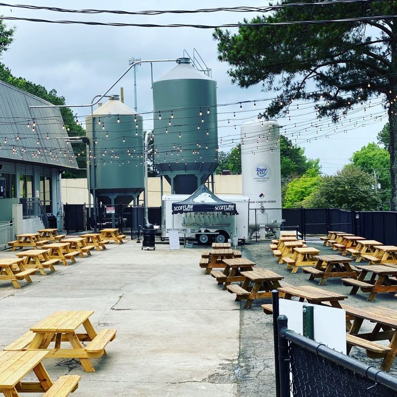 Scofflaw recently reopened its taproom and created a new outdoor space with picnic tables. CONTRIBUTED BY SCOFFLAW BREWING CO.